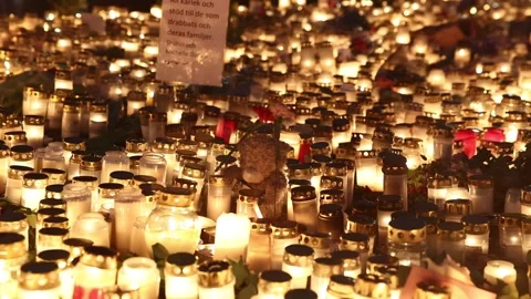 Several dead in central Sweden school shooting, Orebro, Sweden Stock Footage 302189538