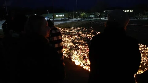 Several dead in central Sweden school shooting, Orebro, Sweden Stock Footage 302189541
