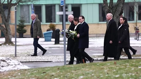Several dead in central Sweden school shooting, Örebro Stock Footage 302194200
