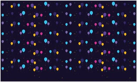 Several different color of balloon make celebration artwork Stock-Illustration