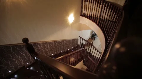 Several different ladders, stairs illuminated Stock Footage 45911036