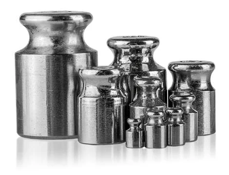 Several different weights near Stock Photos
