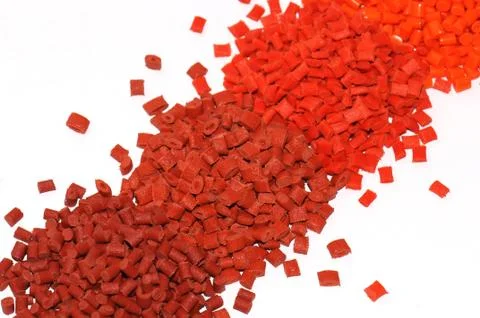 Several dyed Masterbatches Stock Photos