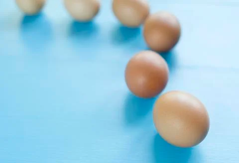 Several eggs isolated Stock Photos