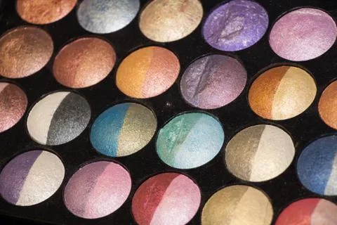 Several eyeshadows Foto stock