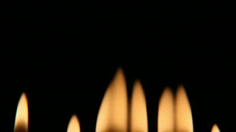 Several flame Stock Footage