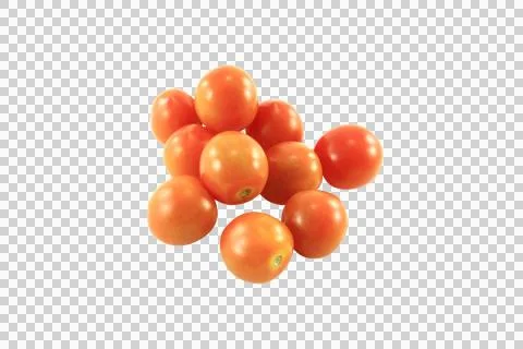 Several fresh red tomatoes isolated on white blackground. Stock Photos