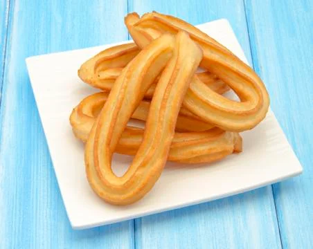 Several fried churros Stock Photos