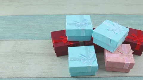 Several gift boxes Stock Footage 88948552