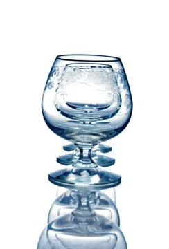 Several glasses for wine Stock Photos