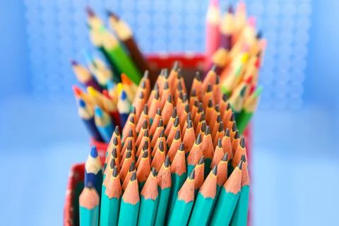 Several graphite pencils Stock Photos