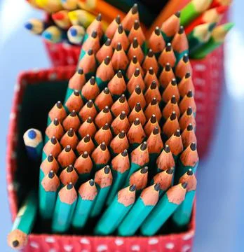 Several graphite pencils Stock Photos