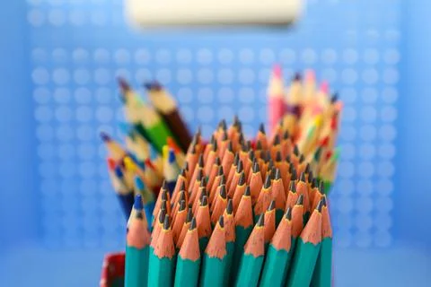 Several graphite pencils Stock Photos