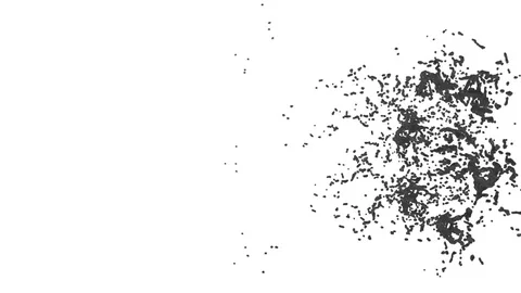 Several grey liquid streams, flows of juice. Advertising liquids were simulated Stock Footage