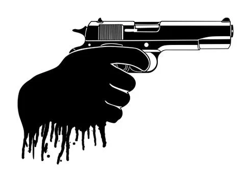 Several gun Stock Illustration