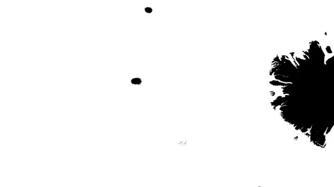 Several ink drops from right to left on wet paper 01 Stock Footage 70574889