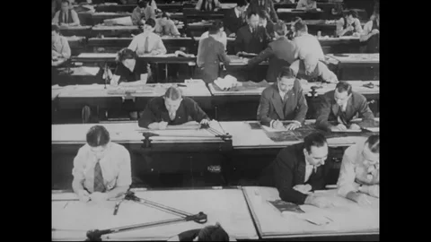 Several international engineers called to plan the extend Burma road - 1942-1949 Stock Footage 83714505