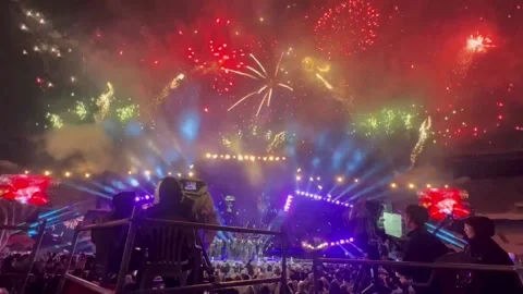 Several K-Pop groups kick off Seoul Festa 2023, Seoul - 30 Apr 2023 스톡 동영상 239929152