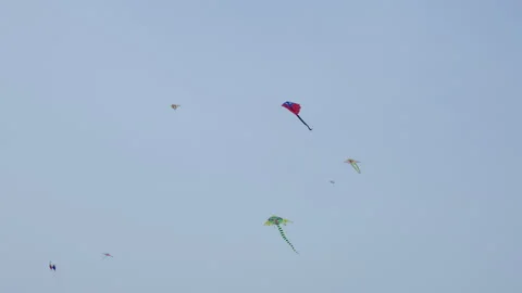 Several kites in the sky. Stock Footage 273992469