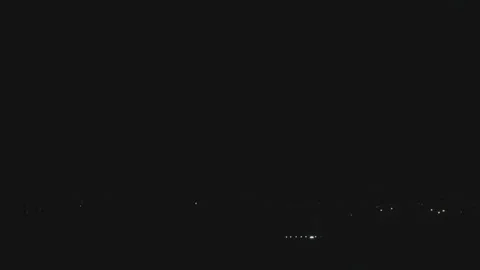 Several lightning strikes over the city Stock Footage 245803663