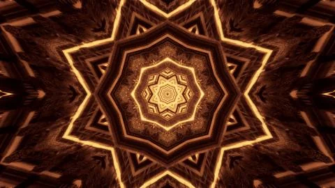 Several lights forming circular patterns behind a black background Stock Illustration