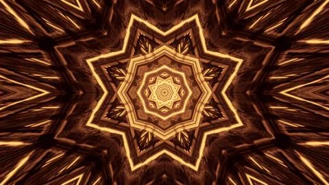 Several lights forming circular patterns behind a black background Stock Illustration