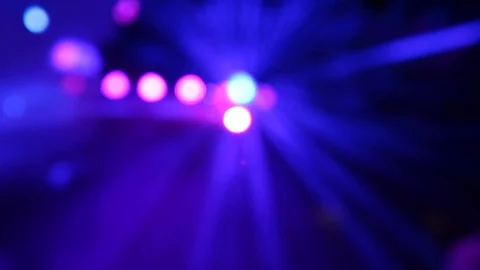 Several lights reflect on a disco ball Stock Footage 90085900