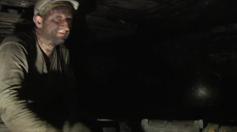 Several of the Men Are Engaged in Coal Mining Stock Footage 53503516