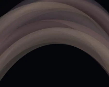 Several muted brown and gray arcs create a calm, spacious visual over a nea.. Ilustração Stock