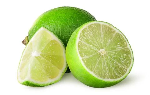 Several pieces of lime Stock Photos