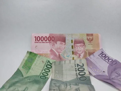 Several rupiah banknotes Stock Photos