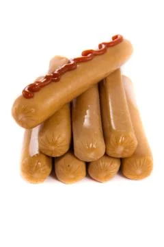 Several sausages Stock Photos
