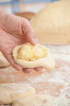Several small patties Stock Photos