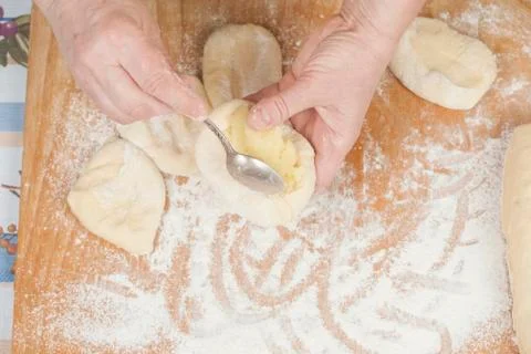 Several small patties Stock Photos