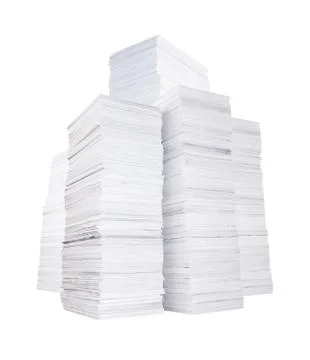 Several stacks of paper Stock Photos