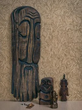 Several statuettes of elders Stock Photos