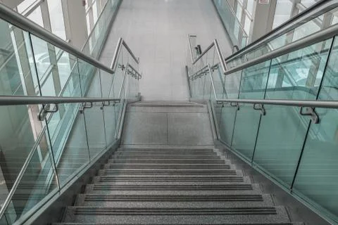 Several steps of granite stairs Stock Photos