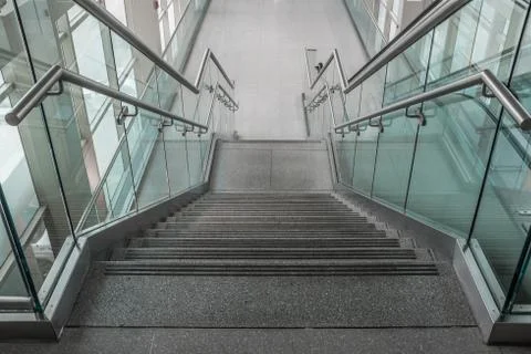 Several steps of granite stairs Stock Photos