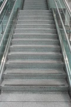 Several steps of granite stairs Stock Photos