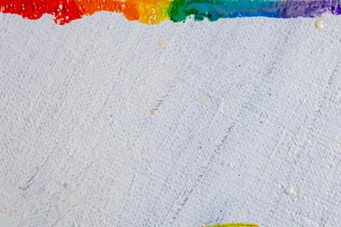 Several strokes of multi-colored paint depict a frag of the LGBT community on Stock Photos