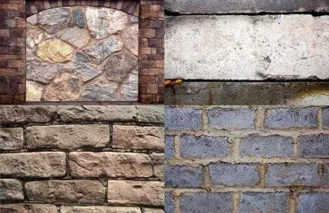 Several textures Stock Photos