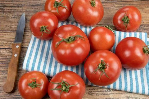 Several tomatoes Foto stock