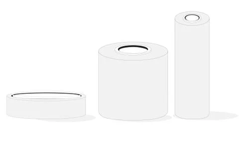 Several type sand sizes of can Stock Illustration