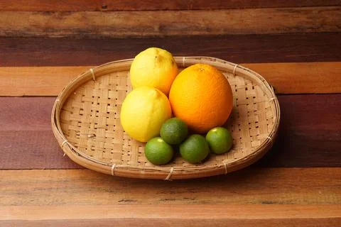 Several types of oranges Stock Photos