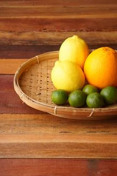 Several types of oranges Stock Photos