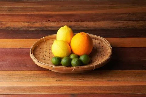 Several types of oranges Stock Photos
