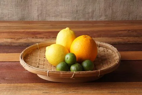 Several types of oranges Stock Photos