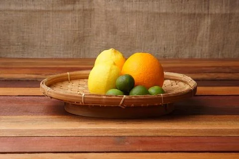 Several types of oranges Stock Photos