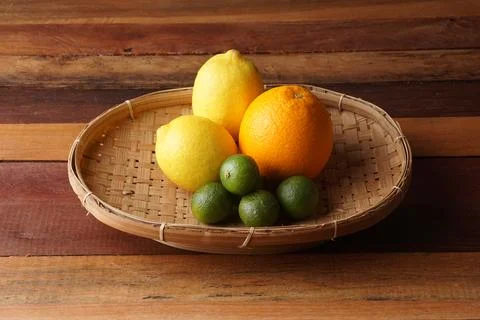 Several types of oranges Stock Photos