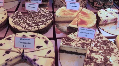 Several varieties of cheesecake Stock Footage 67609600